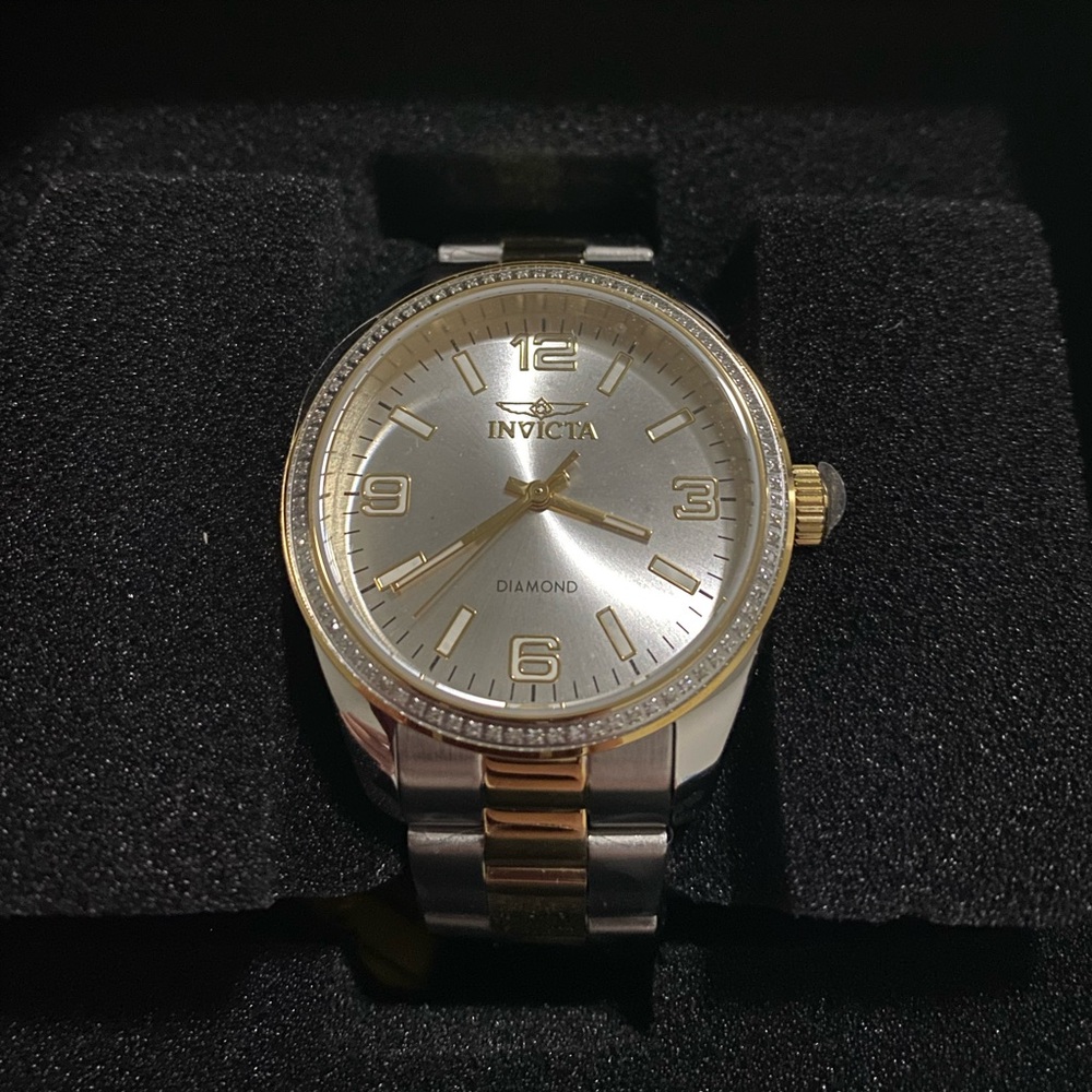 Invicta Elite Watch with .34 Carat Natural Diamond